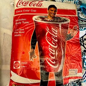 Coca-cola cup adult costume OS